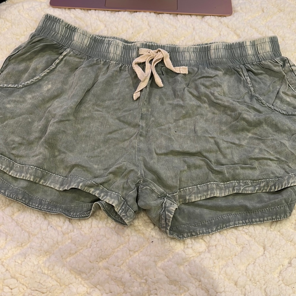 Green shorts